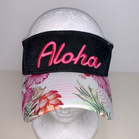 Aloha Hawaii Floral Visor - Picture 1 of 4